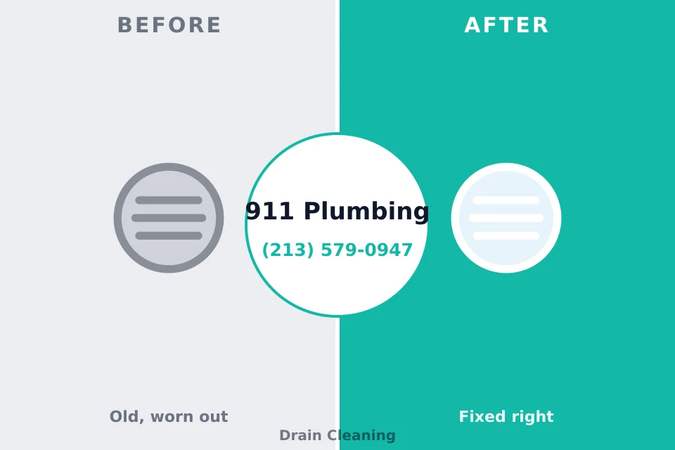 Before and after: plumbing company Caldwell, TX